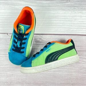 PUMA Suede Toddler Blue Sneakers Shoes